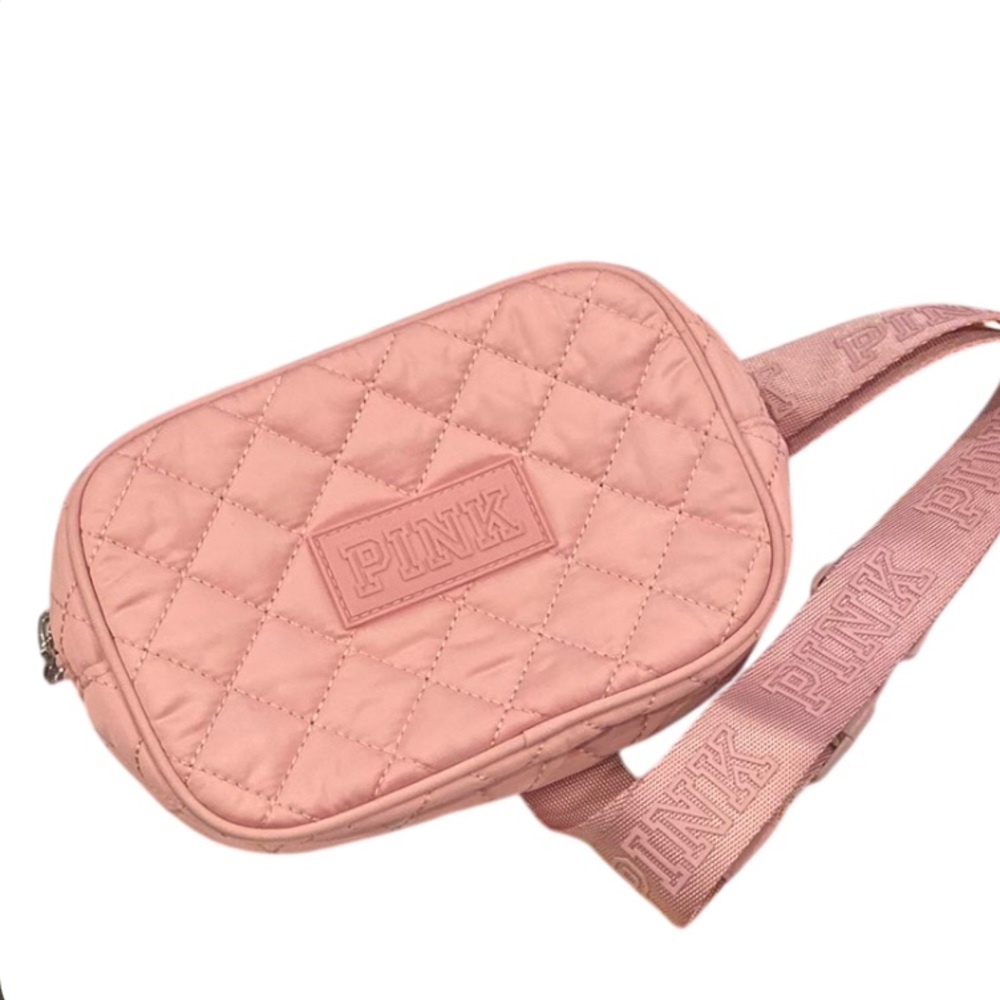 PINK Victoria's Secret Quilted Crossbody Belt Bag Fanny Pack - Picture 1 of 8